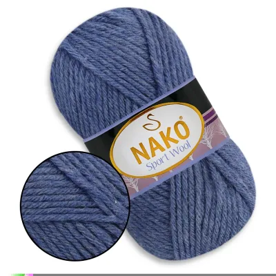 Nako Sport Wool, напіввовняна пряжа для в'язання, 100г/120м