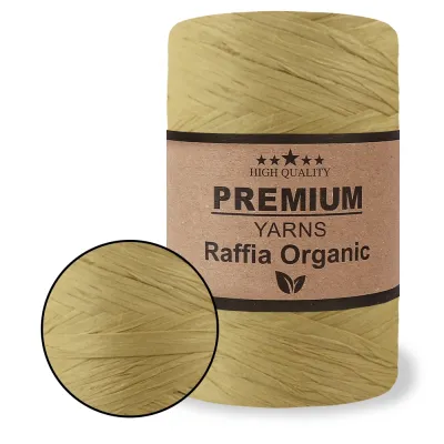 Premium Yarn Raffia Organic / Рафія Органік, 150г/230м пряжа для сумок та капелюхів